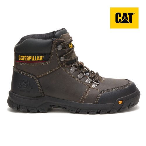 Pánské Pracovní Boty Caterpillar Outline Steel Toe Čokolády (CZ-9KZQ)